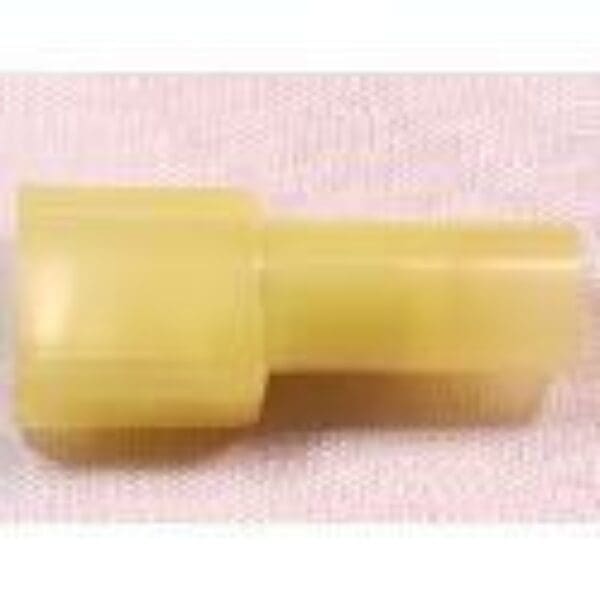12-10 AWG .250 MALE QUICK DISCONNECT, NYLON - YELLOW - C2264
