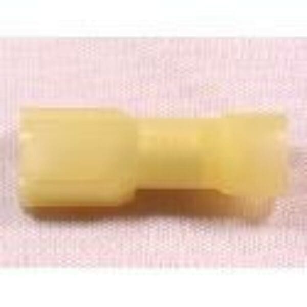 12-10 AWG .250 FEMALE QUICK DISCONNECT, NYLON - YELLOW - C2265