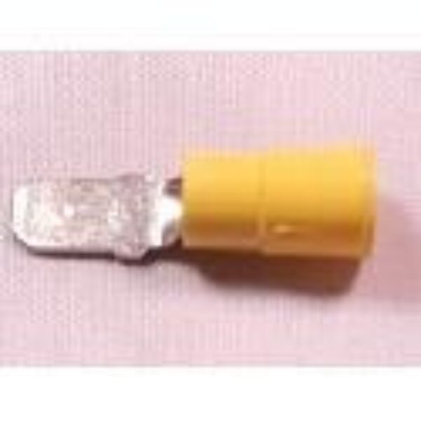 12-10 AWG .250 MALE QUICK DISCONNECT, NYLON - YELLOW - CMCT2
