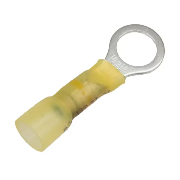 3M 12-10 AWG HEAT SHRINK CRIMP SOLDER 3/8" RING TERMINAL - MADE IN USA - SCSC24038