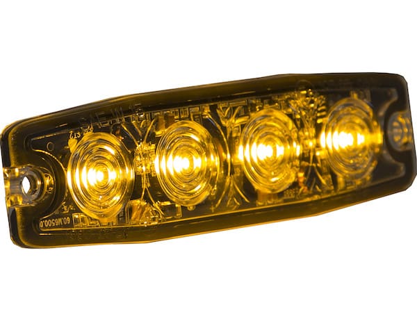 Ultra Thin 4.5 Inch Amber LED Strobe Light - BUY8892240